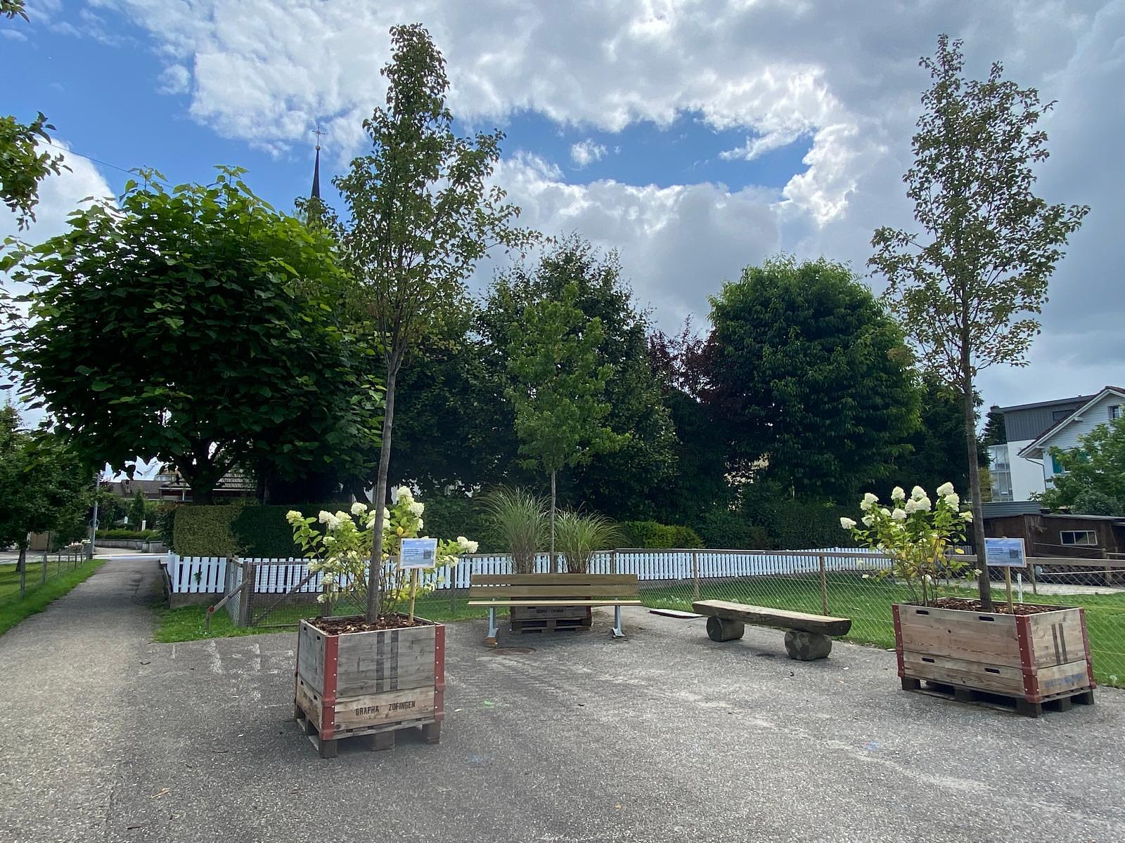 Attraktiver temporärer Aufenthaltsplatz