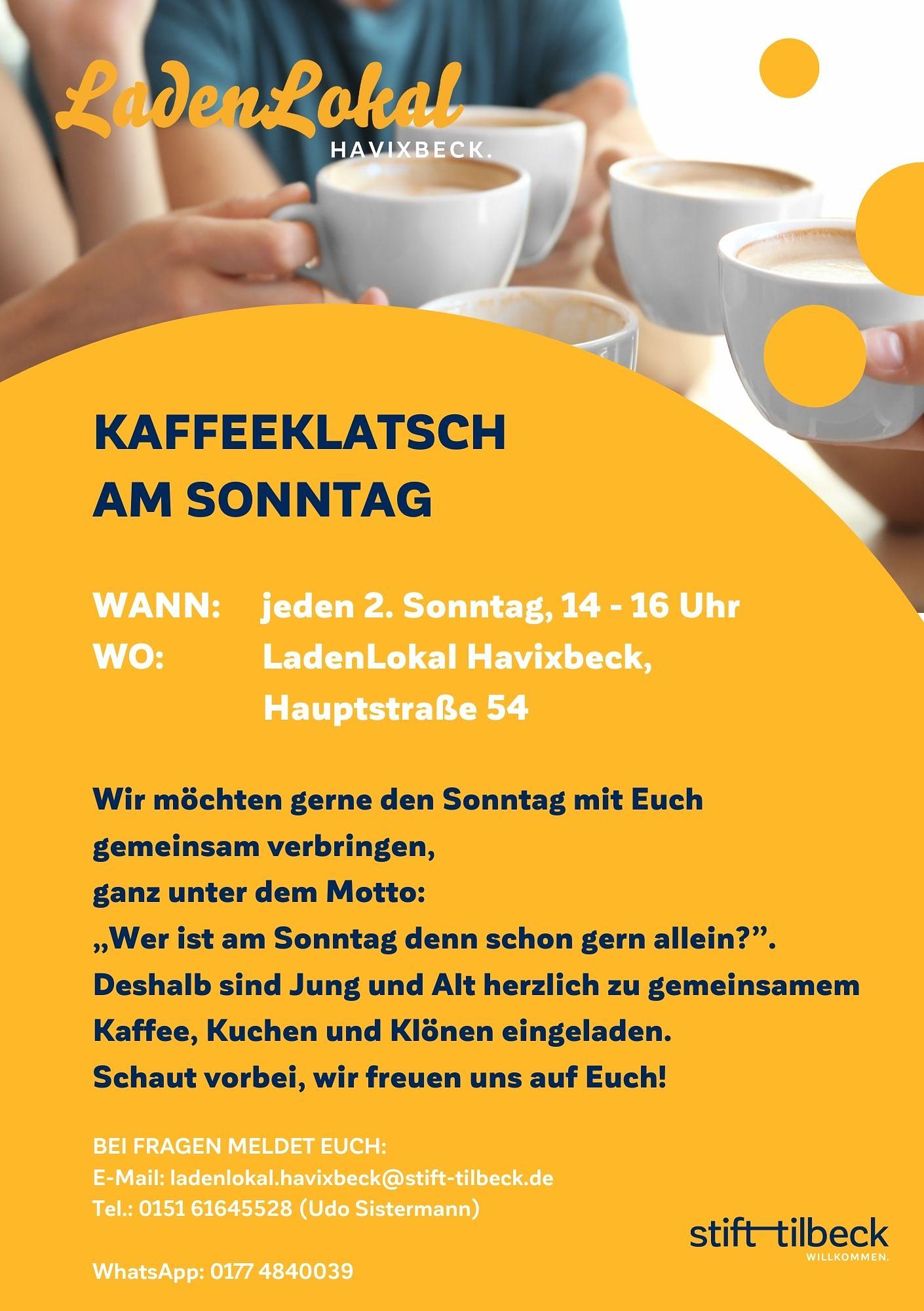 Kaffeetrinken am Sonntag