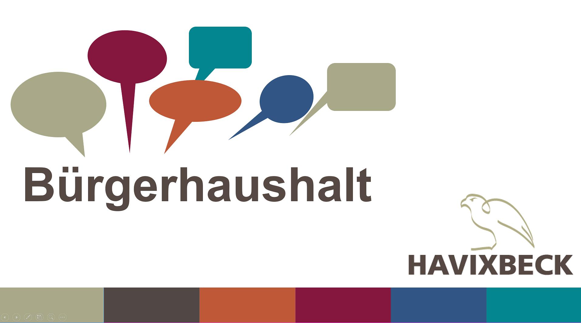 Arbeitsgruppe Bürgerhaushalt - Bewerbungen zur Mitarbeit möglich 
