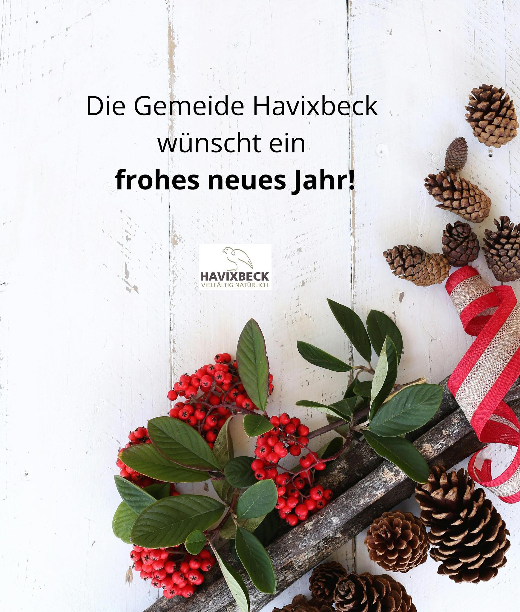 Die Gemeinde Havixbeck wünscht ein frohes neues Jahr!