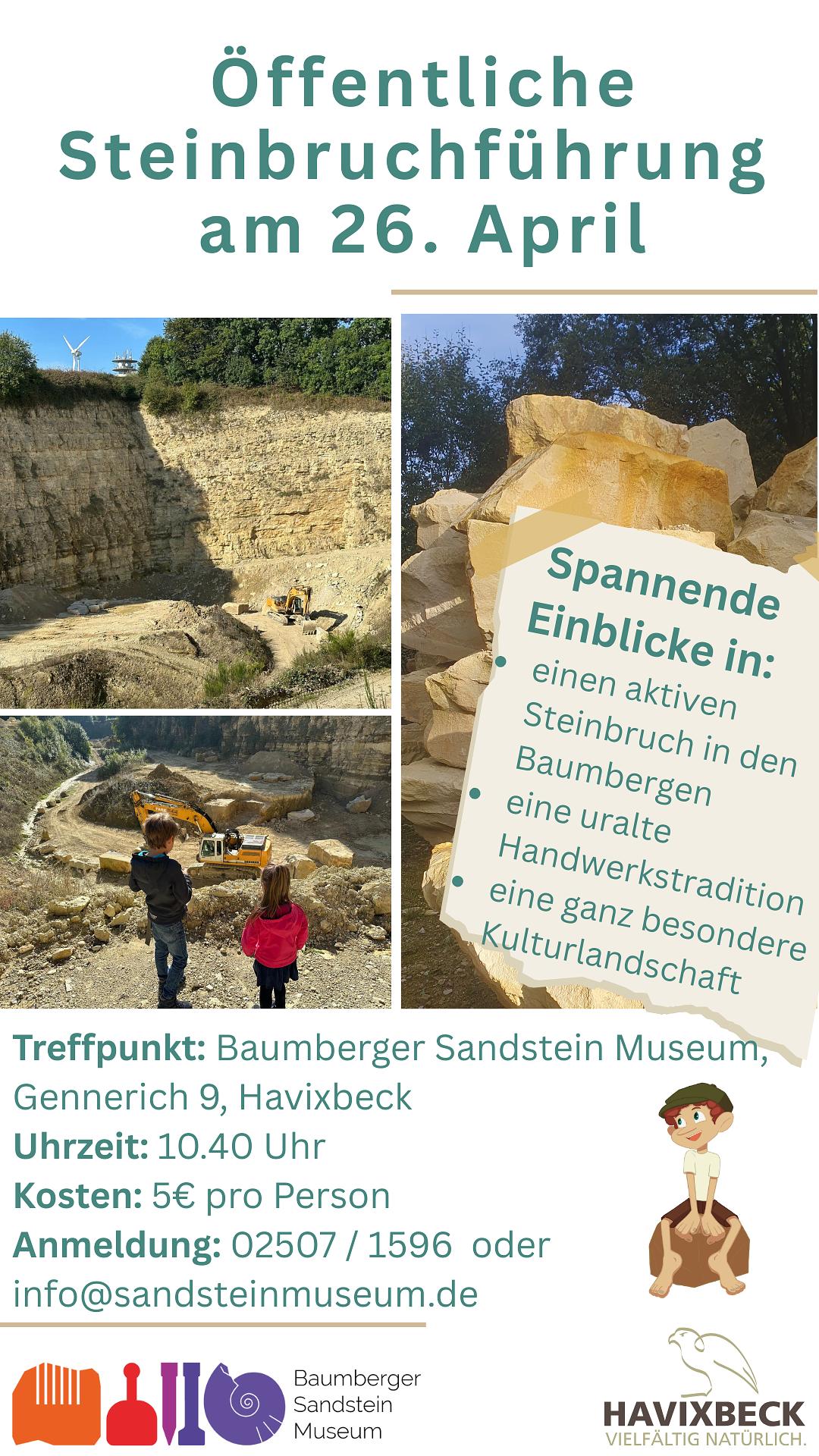 Öffentliche Steinbruchführung