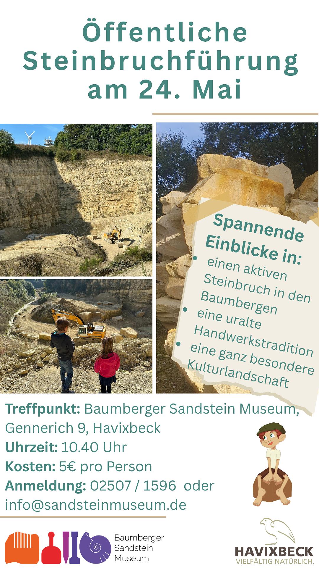 Öffentliche Steinbruchführung