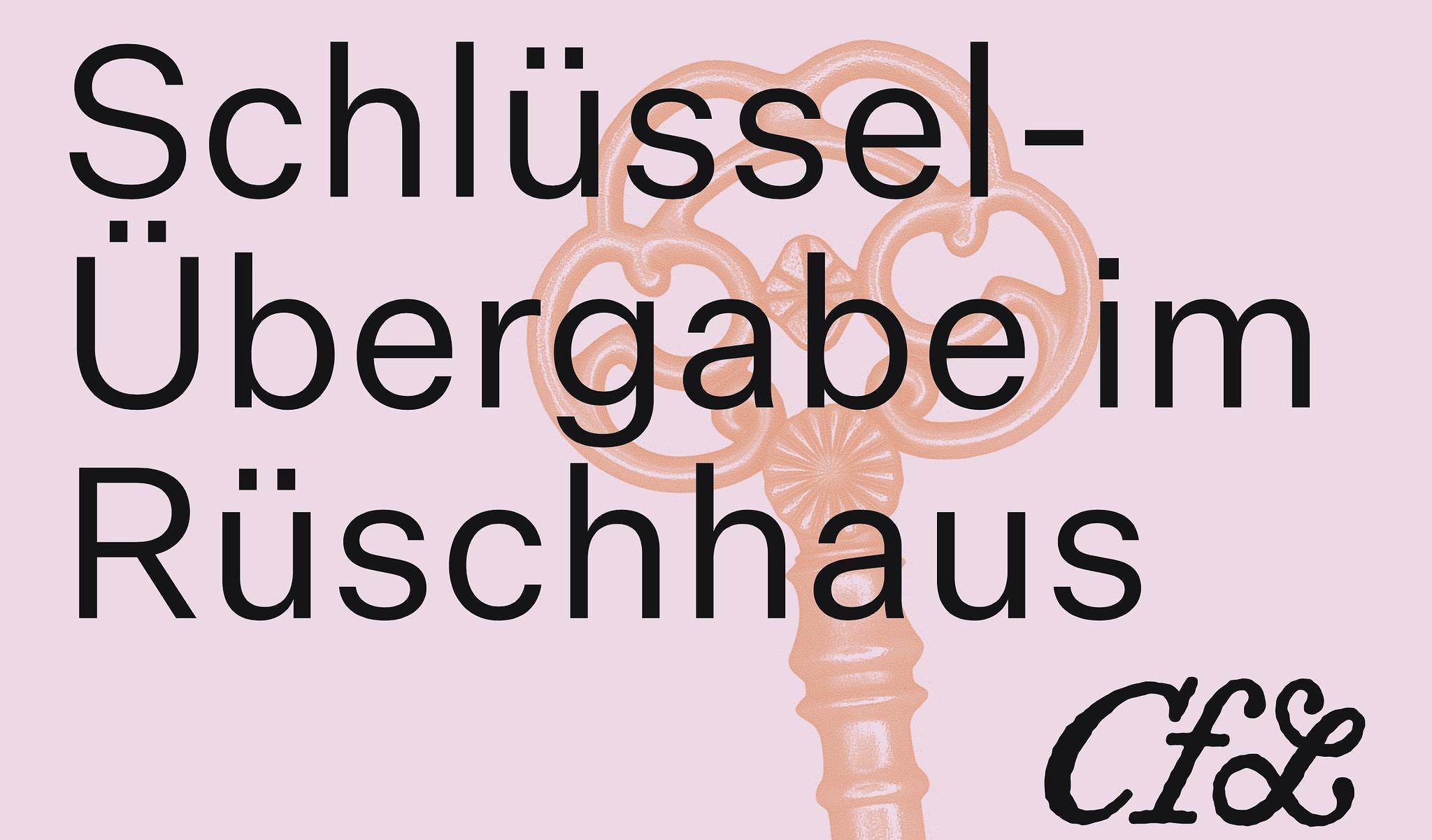 Schlüssel-Übergabe im Rüschhaus
