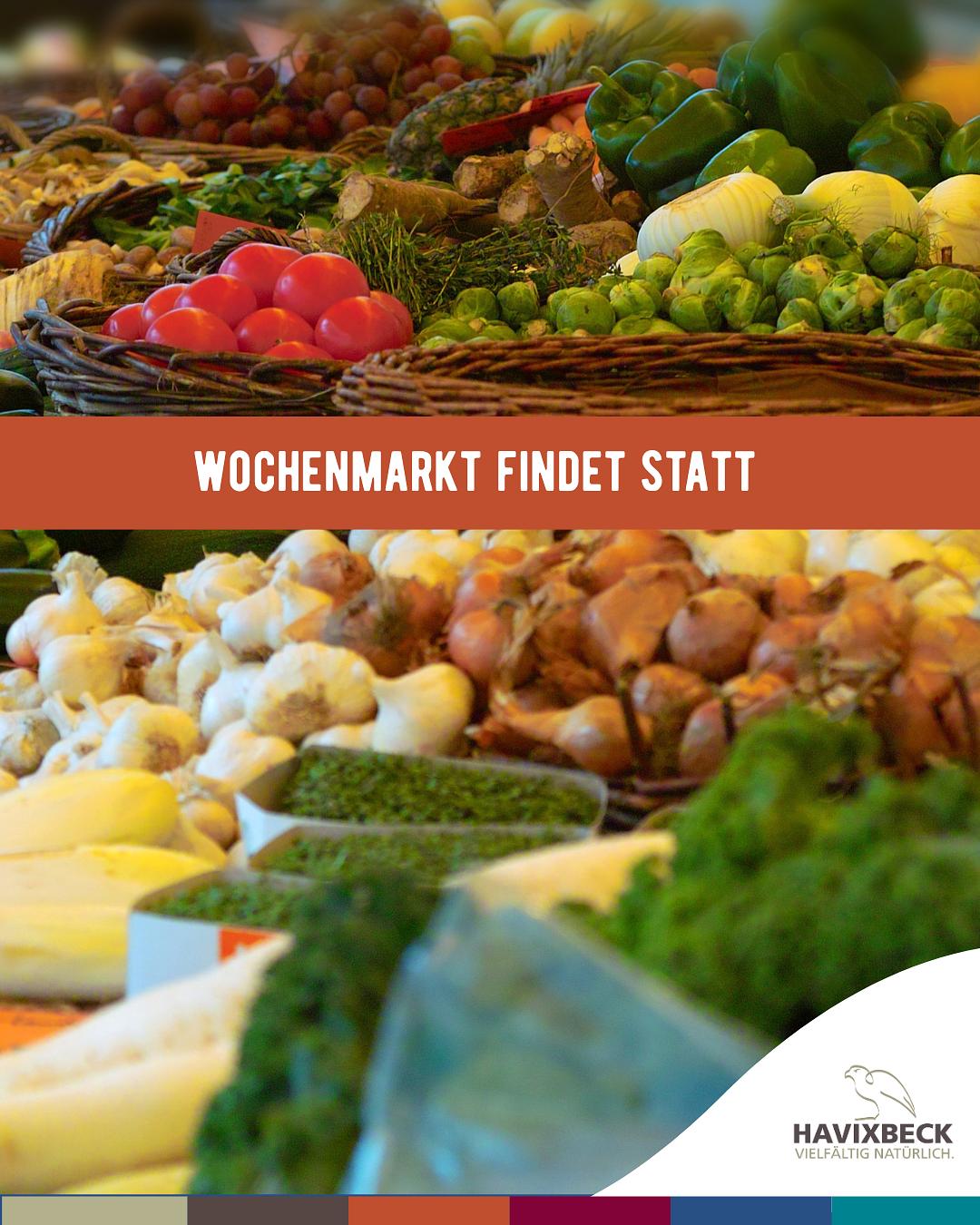Wochenmarkt findet statt! 