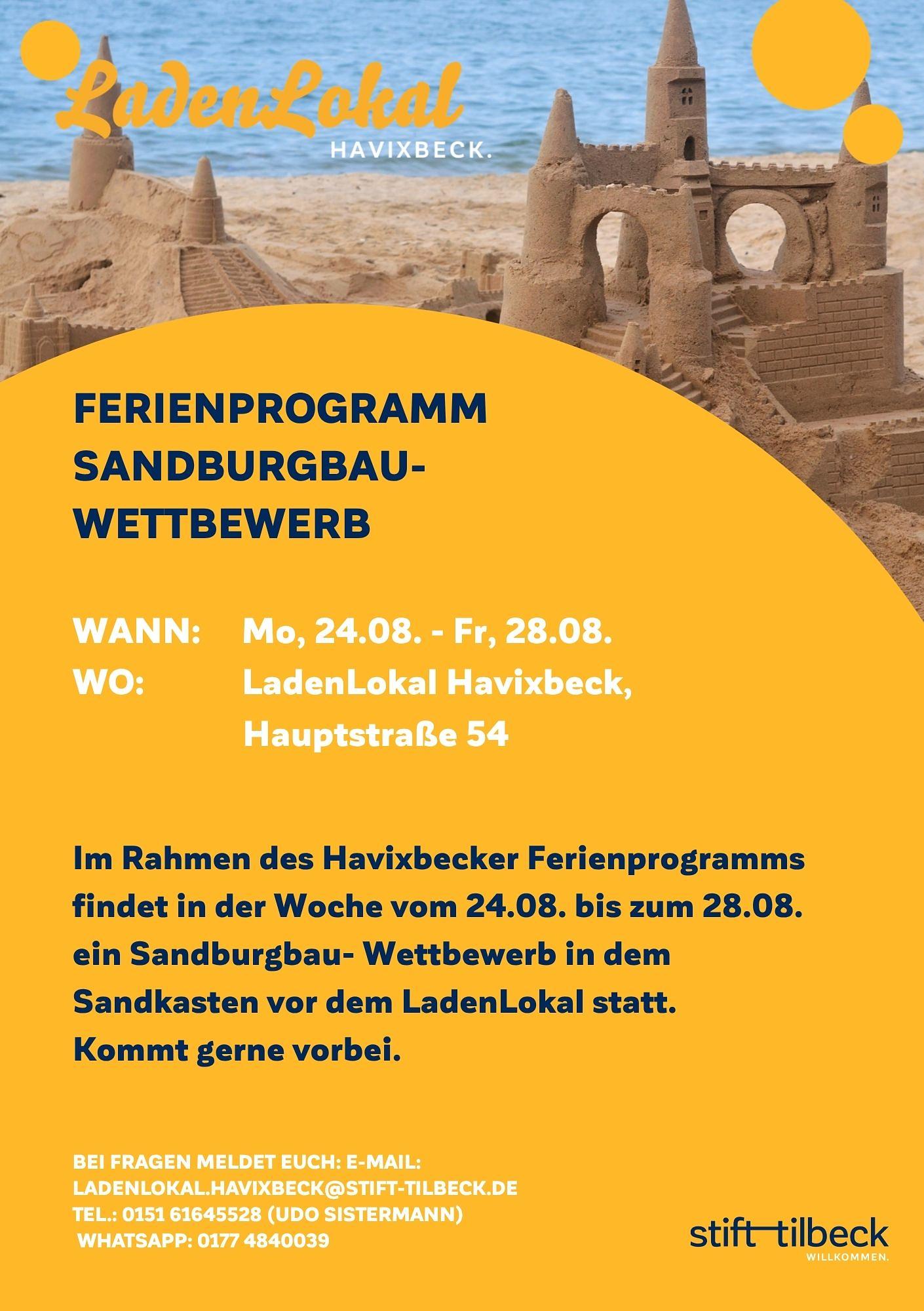 Sandburgbau- Wettbewerb