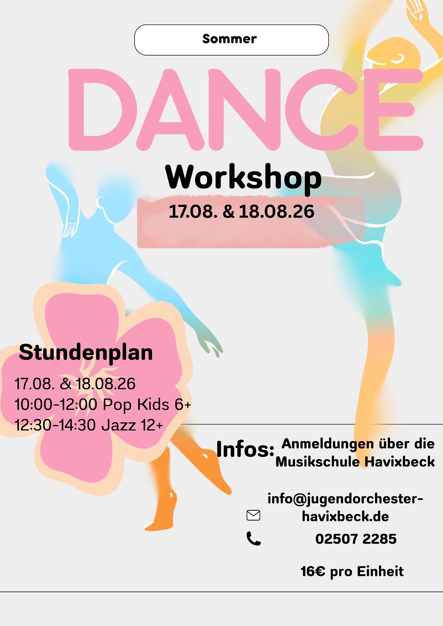 Sommer Dance Workshop in den Ferien