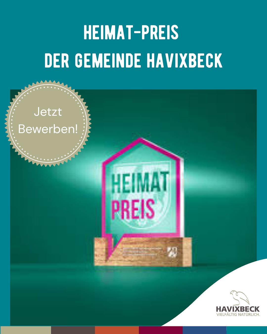 Jetzt Vorschläge für den Heimat-Preis 2026 einreichen!