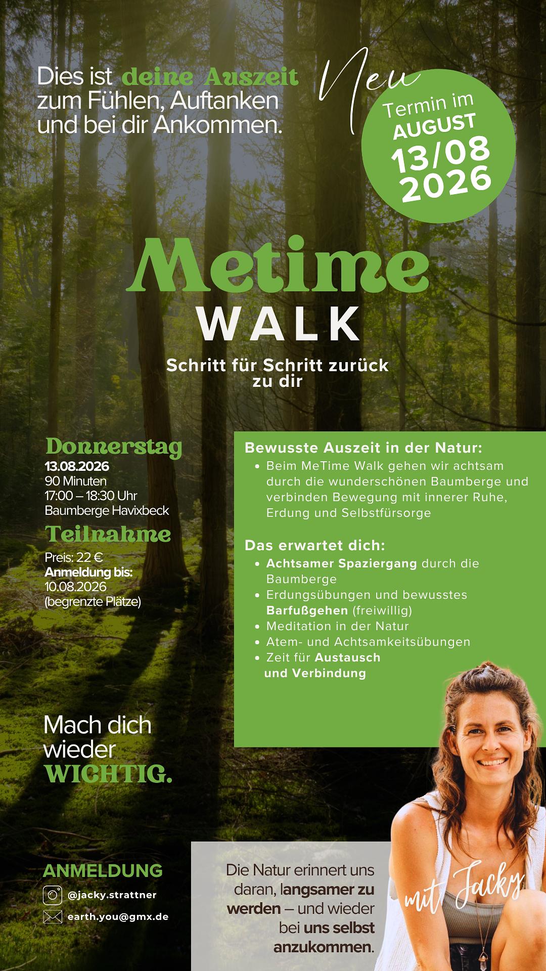 MeTime Walk – Schritt für Schritt zurück zu dir
