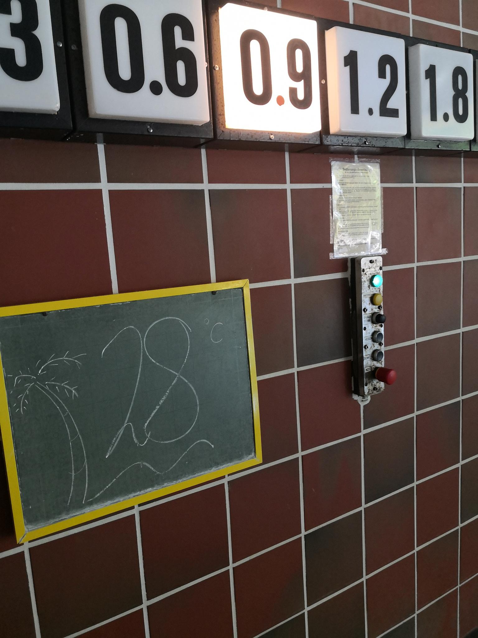 Wassertemperatur im Hallenbad wieder normal