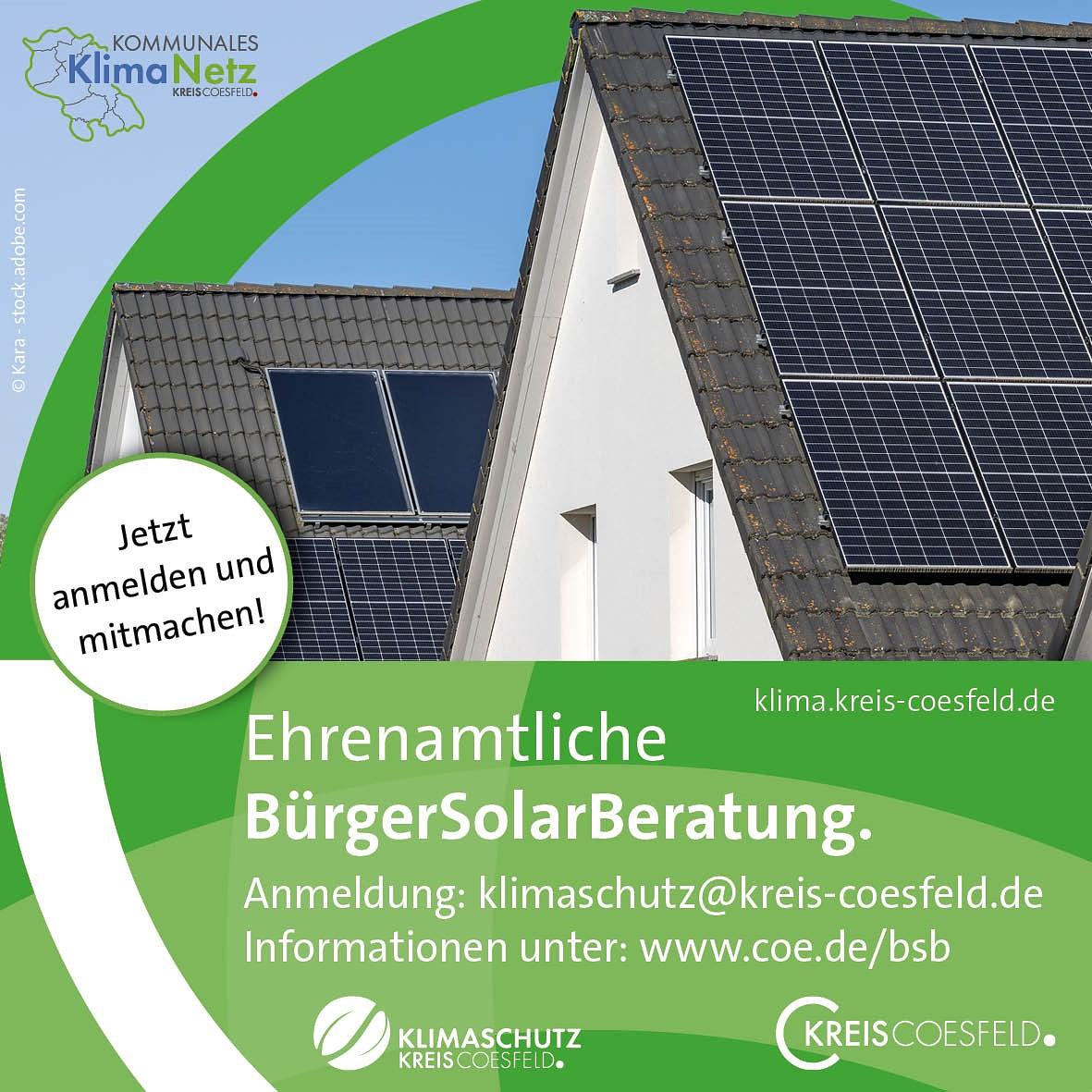 Ehrenamtliche für Photovoltaik-Beratungsgruppe gesucht