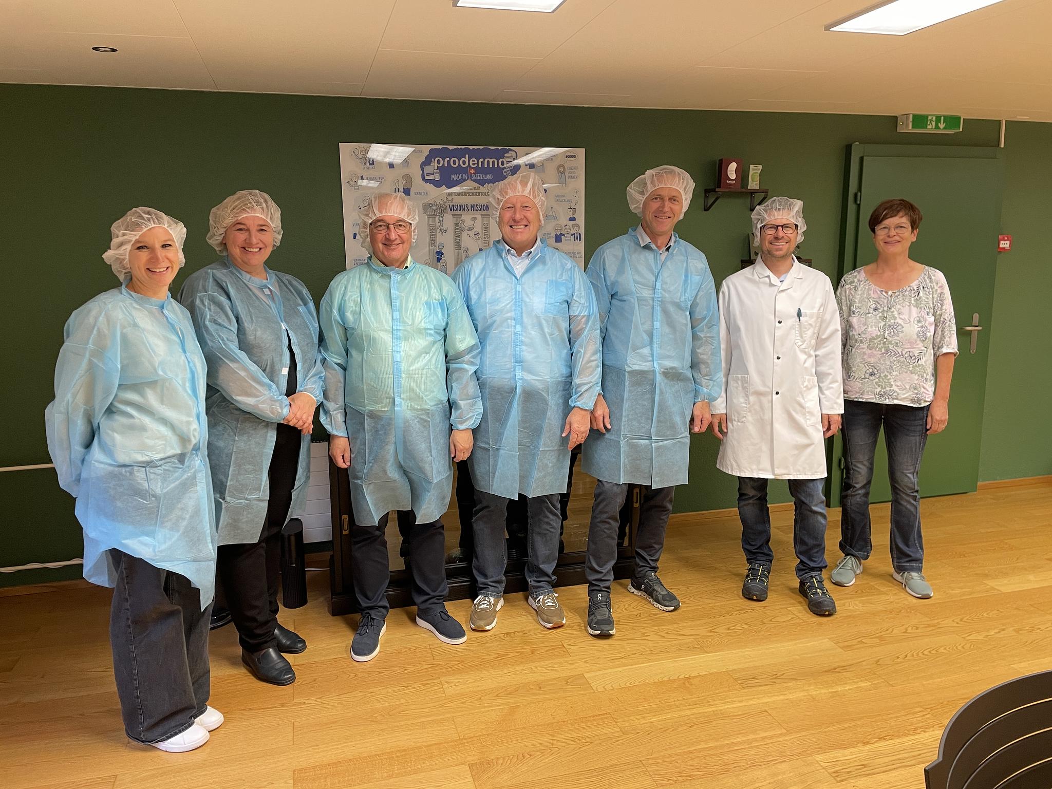 Gemeinderat besucht Firma Proderma AG
