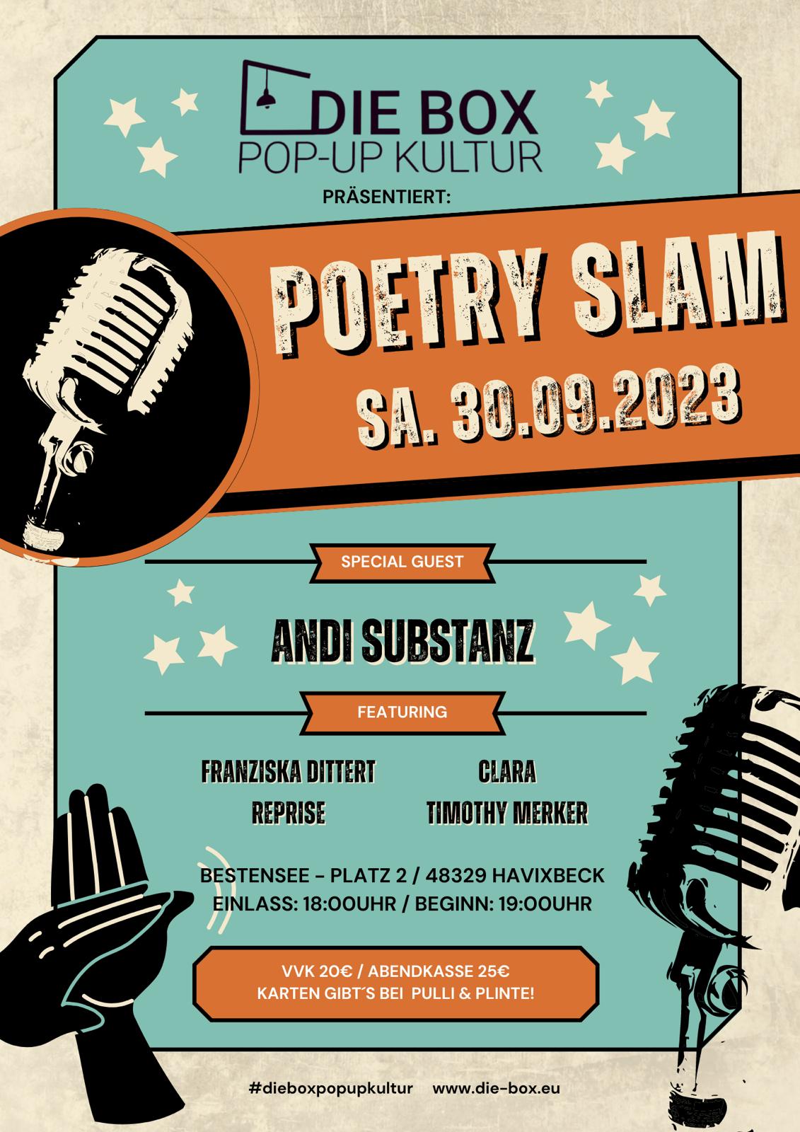 1. Poetry Slam in Havixbeck 