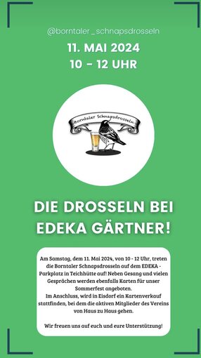 Drosseln meets Edeka Gärtner / Post / Crossiety